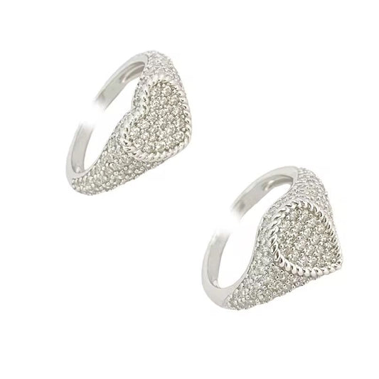 Hearts & Drops Minimalist Pinky Ring