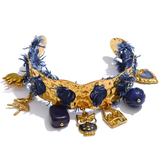 Denim Luxe Cuff Bracelet