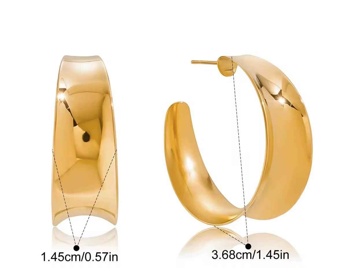 Celia Bold Hoops Earrings