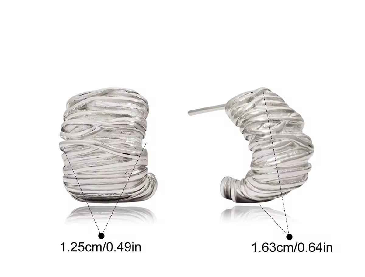 Nova Irregular Hoops Earrings