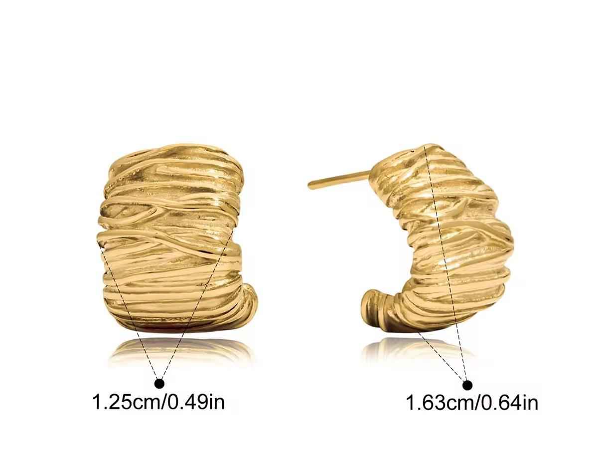 Nova Irregular Hoops Earrings