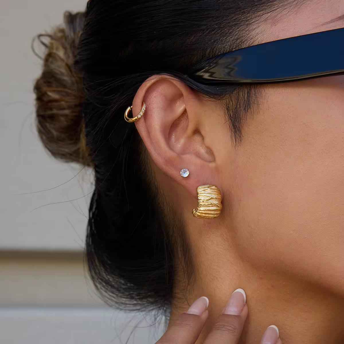 Nova Irregular Hoops Earrings