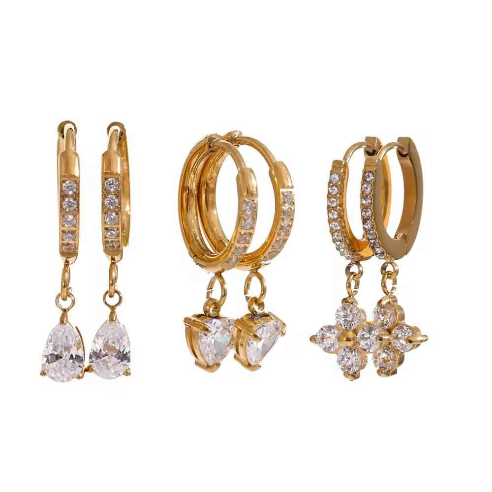 Liora Drop Hoops Earrings