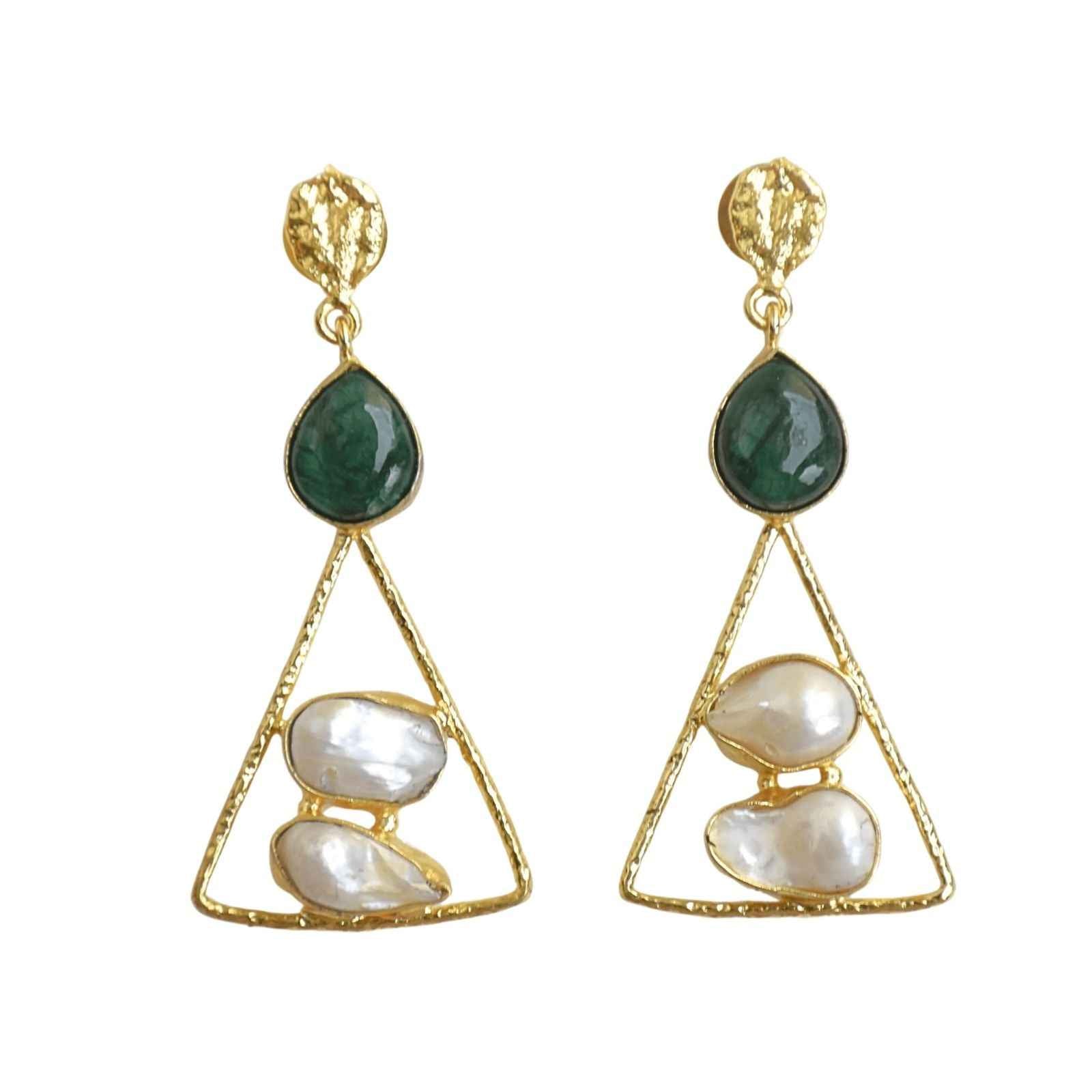 Emerald Tide Earrings