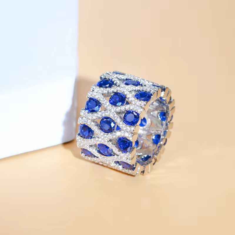 Blue Mirage Statement Ring