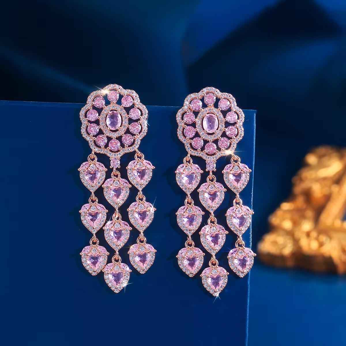 Blush Cascade Earrings