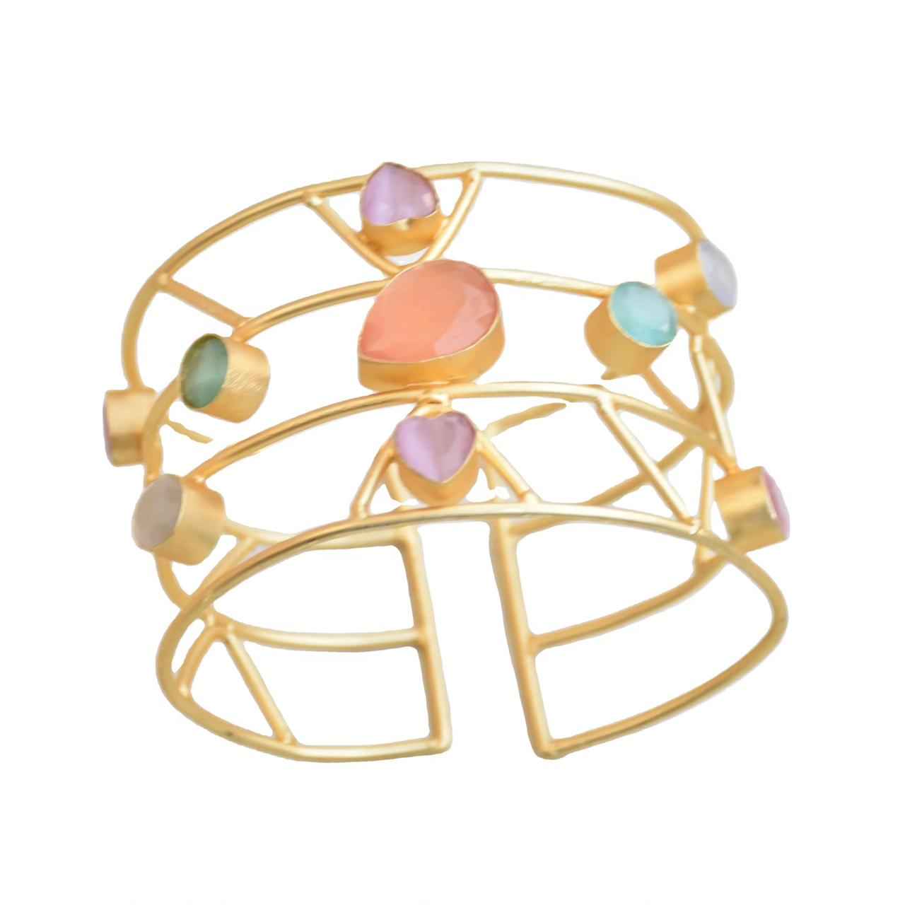 Celestial Cascade Multi-Stone Cuff