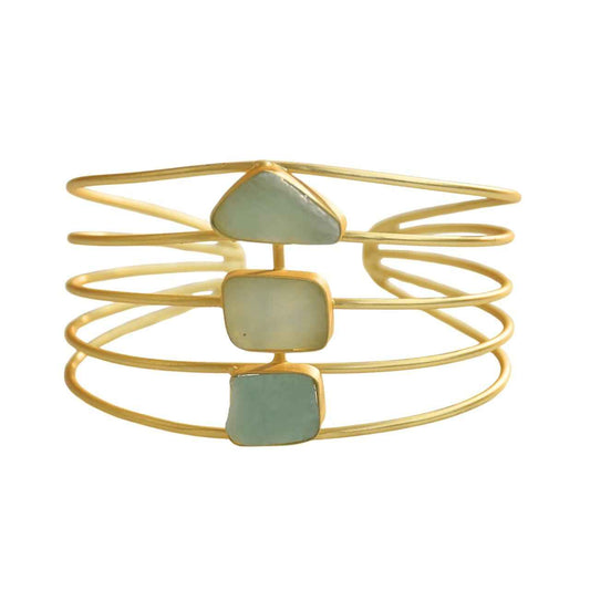Triple Amazonite Harmony Cuff