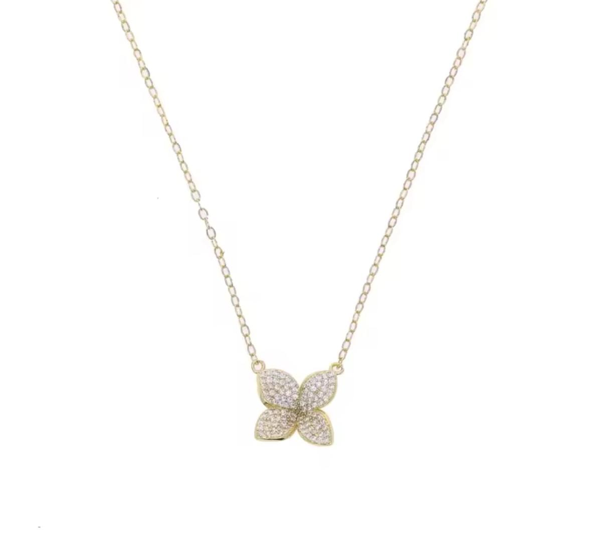 Bloom Radiance Flower Pendant Necklace