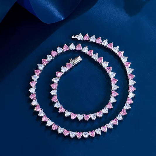 Heartfelt Radiance Tennis Necklace