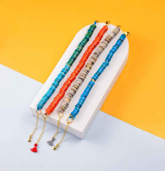 Cyan Mother of Pearl Bracelet