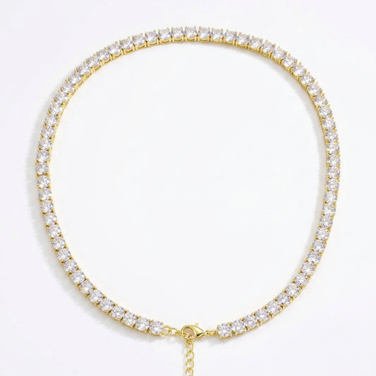 Didi Tennis Necklace White Zirconia - Professional Studio Photo