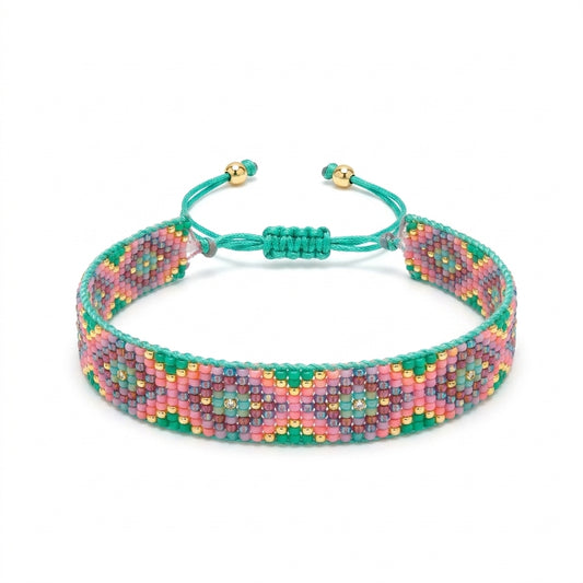 Suave Japanese Miyuki Beaded Bracelet 18K Gold – Japanese Miyuki beads bracelet