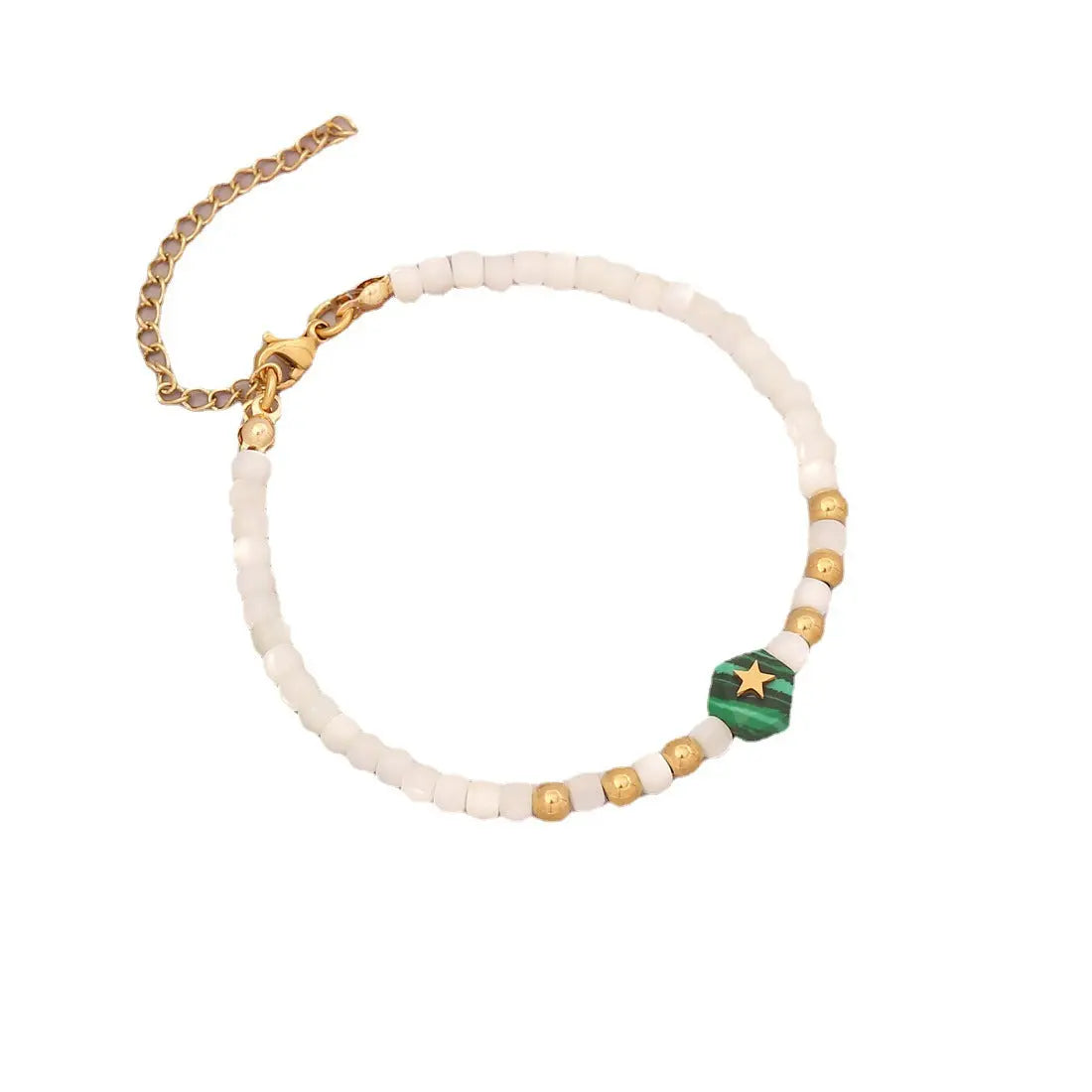 Pearl With Natural Stone Bracelet - Lady D World