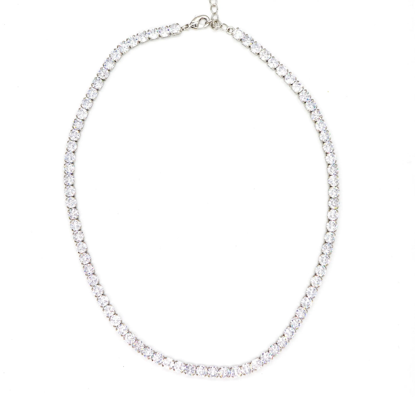 Tennis Necklace Round Cut - Lady D Jewels