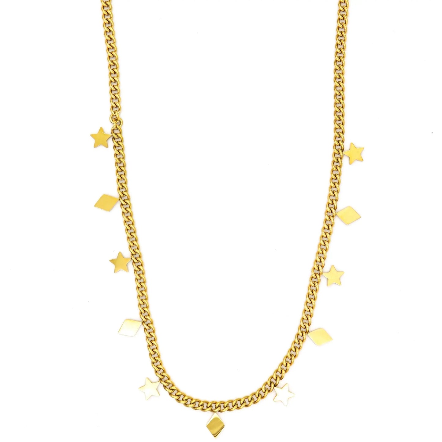 Stars & Diamonds Necklace - Lady D Jewels