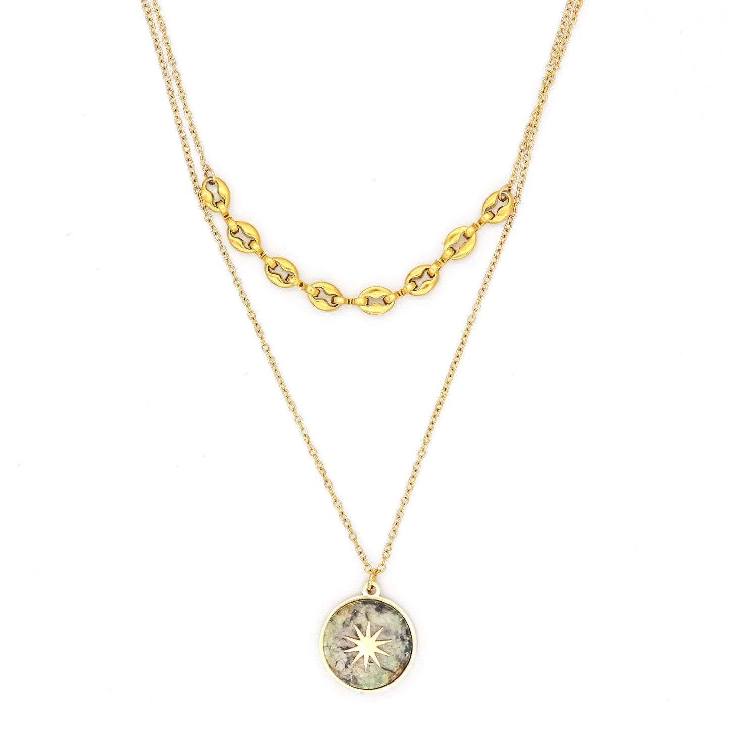 Double Layer Necklace - Lady D Jewels