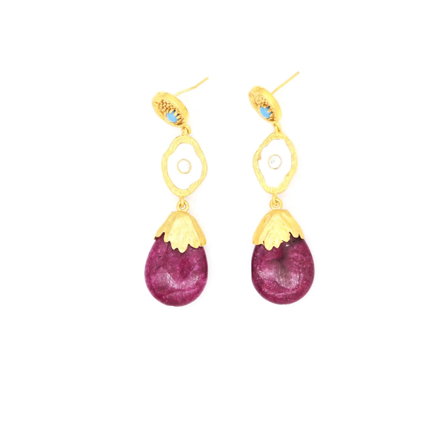 Limited Edition Brass Earrings - Lady D Jewels