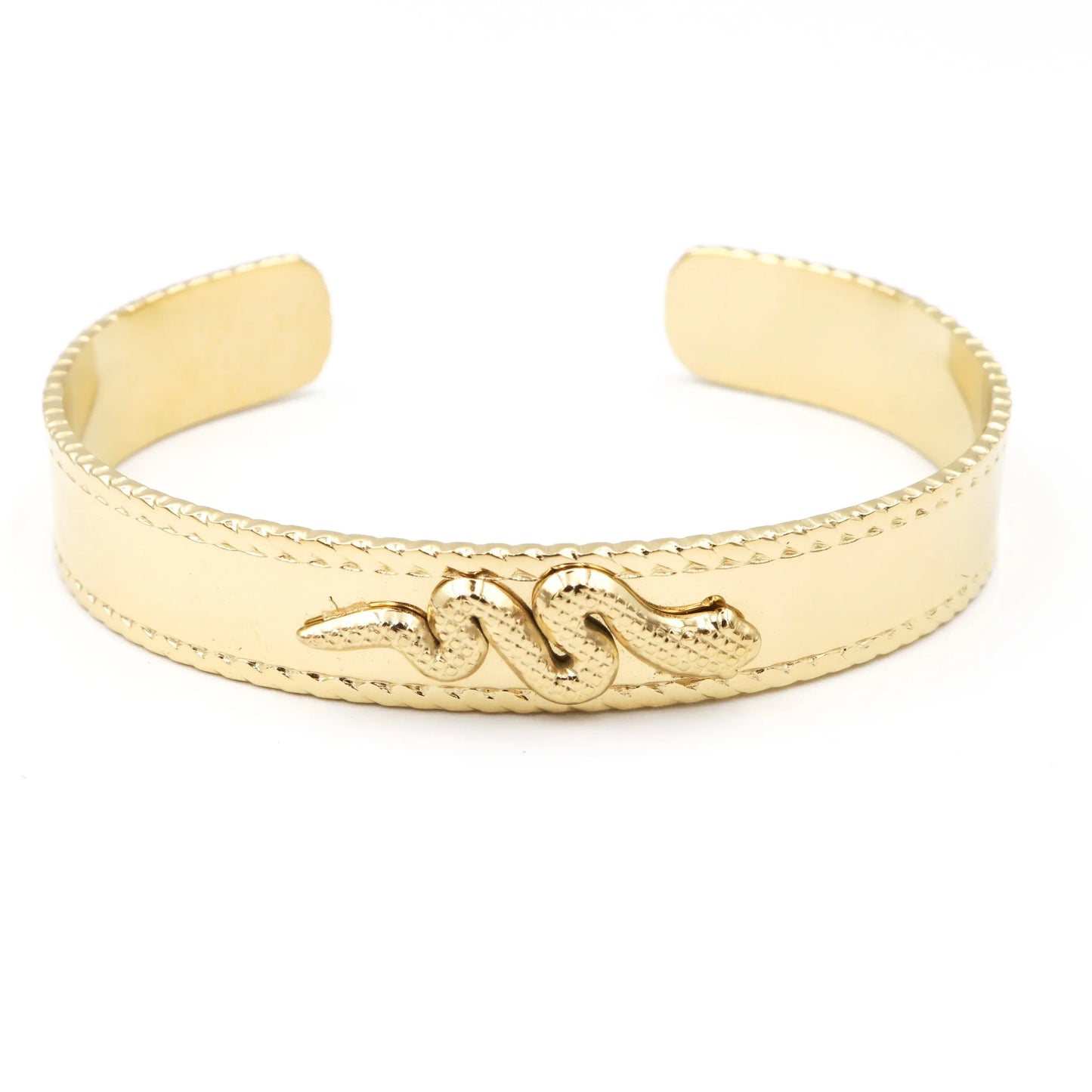 Stainless Steel Snake Cuff Bracelet - Lady D Jewels