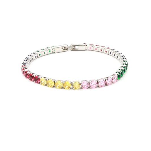 Tennis Square Cut Bracelet - Lady D Jewels