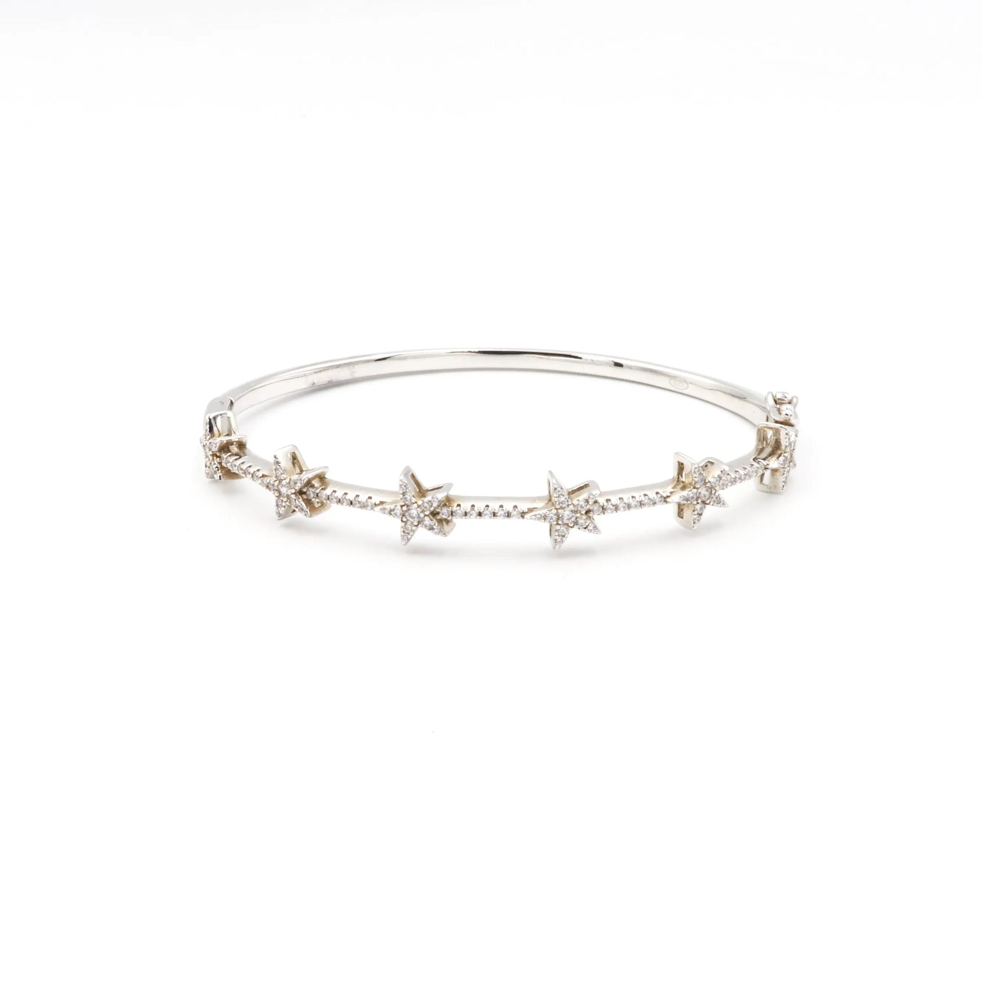 Silver Stars Gold Plated Bracelet - Lady D Jewels
