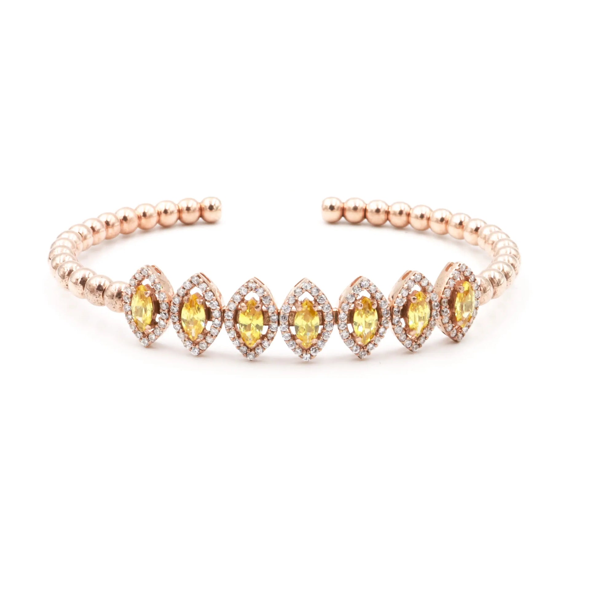 Silver Oval Gold Plated Bracelet - Lady D Jewels