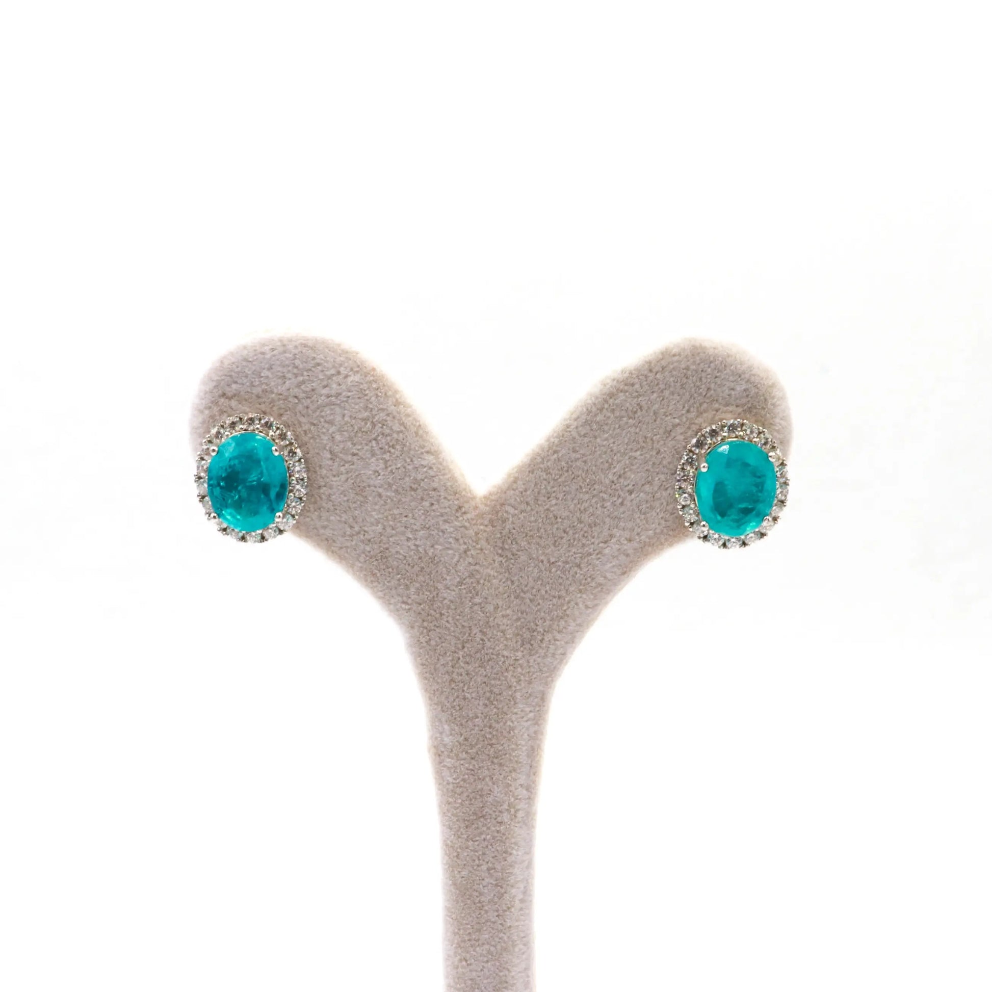 Silver Oval Cut Earring - Lady D Jewels