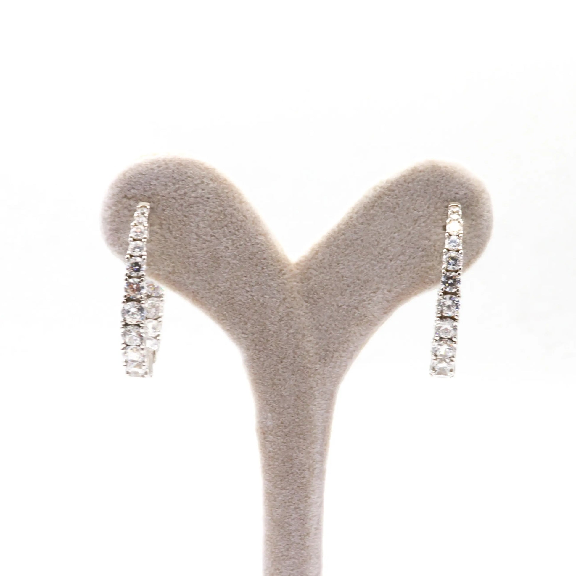 Silver Diamond Cut Hoop Earring - Lady D Jewels
